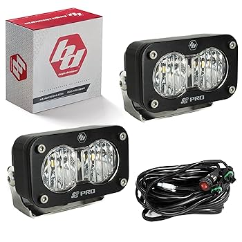 BajaDesigns S2 Proシリーズ LED ドライビングコンボライト S2 Pro Black LED Auxiliary Light Pod - Universal - Baja